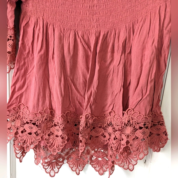 Rue 21 Women's Off Shoulder Shirred Blouses - Picture 8 of 16